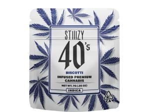 STIIIZY 40's Infused Flower 7G – Biscotti